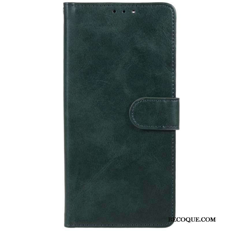 Housse Samsung Galaxy A15 5G Style Cuir Mat à Lanière