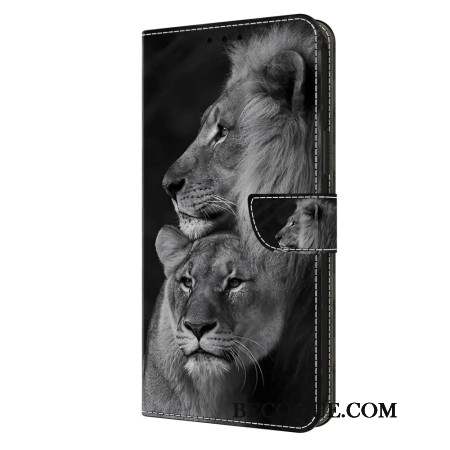 Housse Samsung Galaxy A15 Couple de Lions