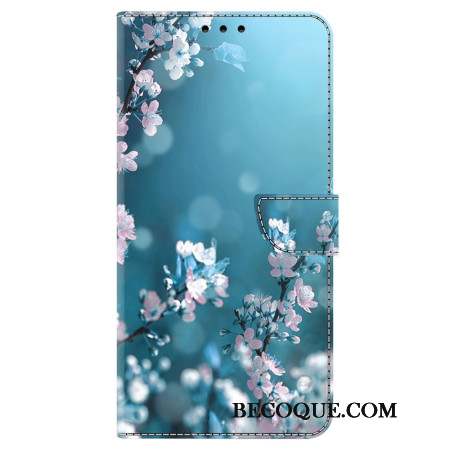 Housse Samsung Galaxy A15 Fleurs Blanches