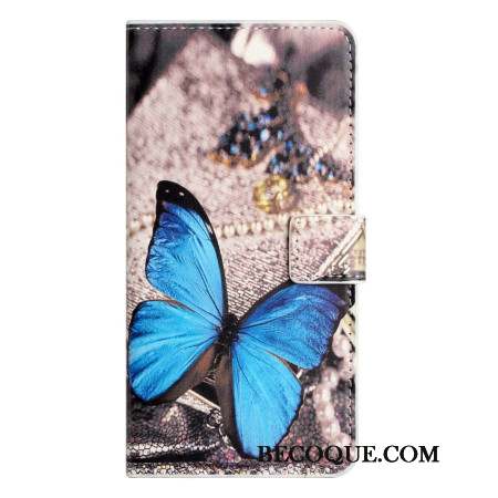 Housse Samsung Galaxy A16 4G / 5G Papillon bleu