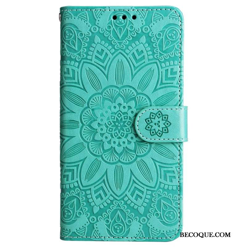 Housse Samsung Galaxy M55 5G Mandala avec Lanière