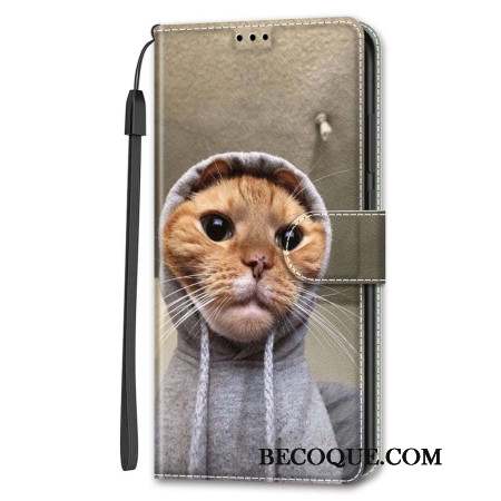 Housse Samsung Galaxy S24 5G Yo Cat avec Lanière