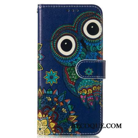 Housse Samsung Galaxy S24 FE Hibou Bleu