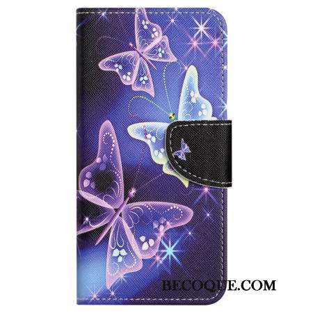 Housse Samsung Galaxy S24 FE Papillons Scintillants