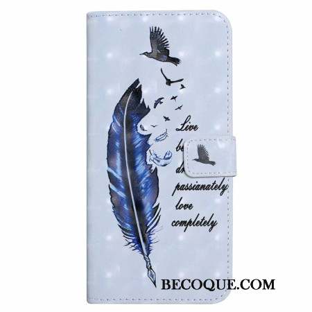 Housse Samsung Galaxy S24 FE Plume Bleue