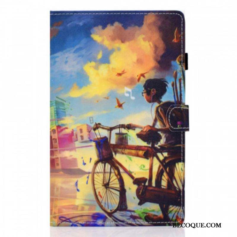 Housse Samsung Galaxy Tab A8 (2021) Vélo Art