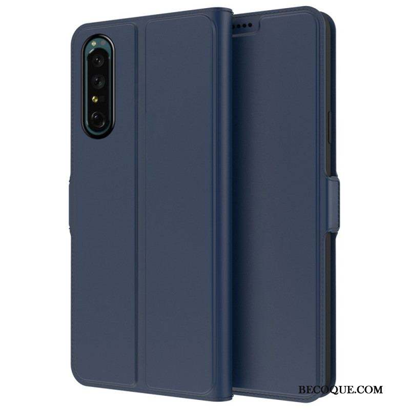 Housse Sony Xperia 1 IV Effet Cuir Slim