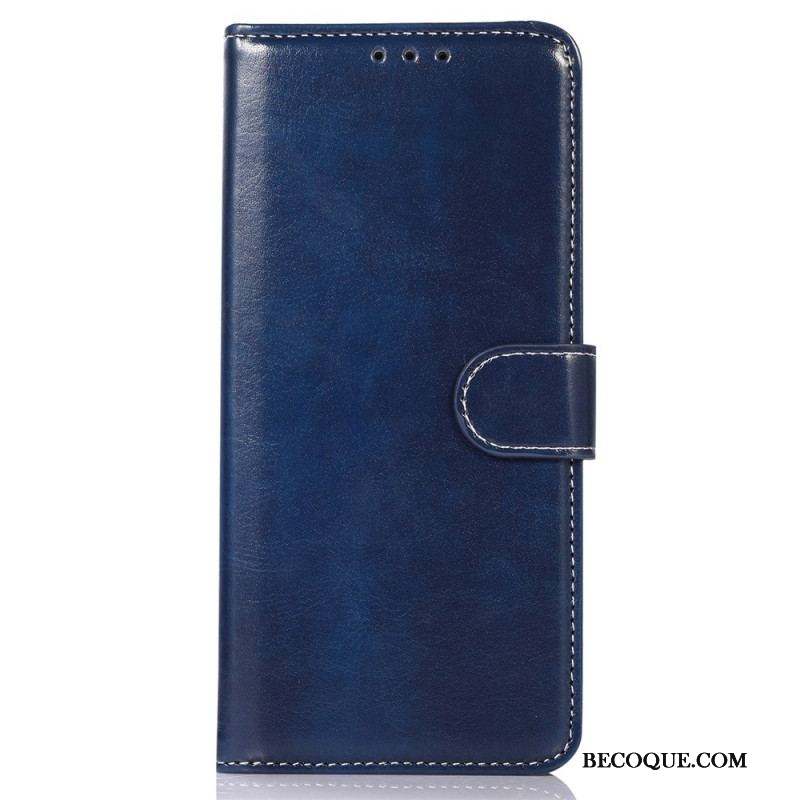 Housse Sony Xperia 1 IV Style Cuir Coutures Apparentes