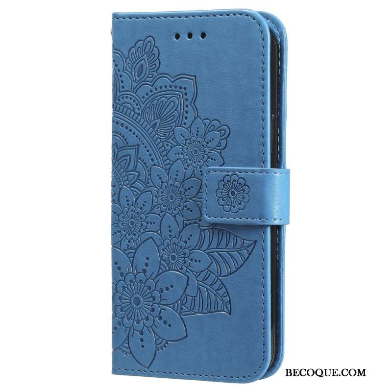 Housse Xiaomi Redmi Note 13 4G Style Floral à Lanière