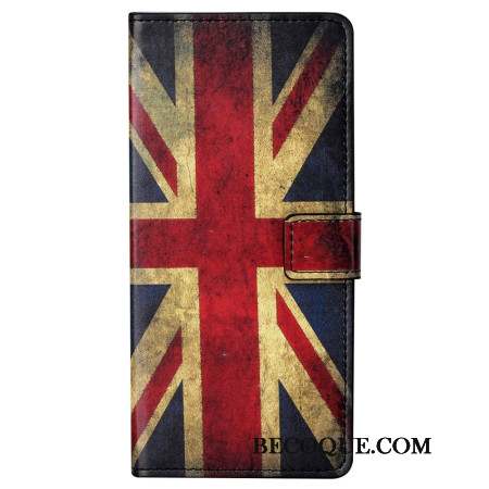 Housse Xiaomi Redmi Note 13 5G Drapeau Anglais Vintage