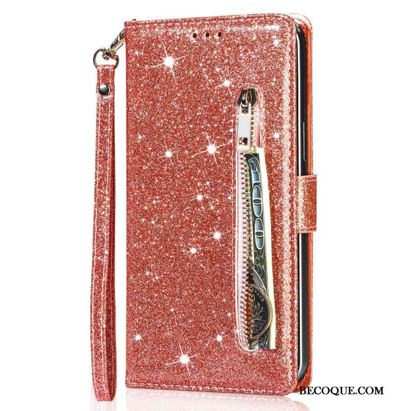 Housse Xiaomi Redmi Note 13 5G Pochette Frontale Paillettes