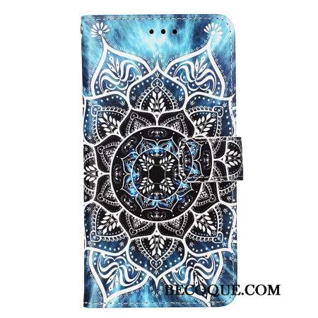 Housse Xiaomi Redmi Note 13 Pro 4G / Poco M6 Pro 4G Fleur Mandala à Lanière