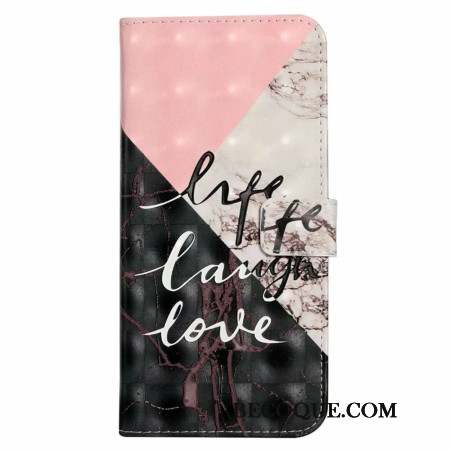 Housse iPhone 16 Life Laugh Love