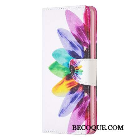 Housse iPhone 16 Plus Fleur Aquarelle