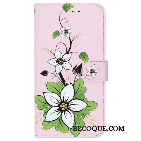 Housse iPhone 16 Plus Lily à Lanière