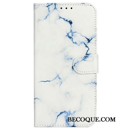 Housse iPhone 16 Plus Motif Marbre Blanc