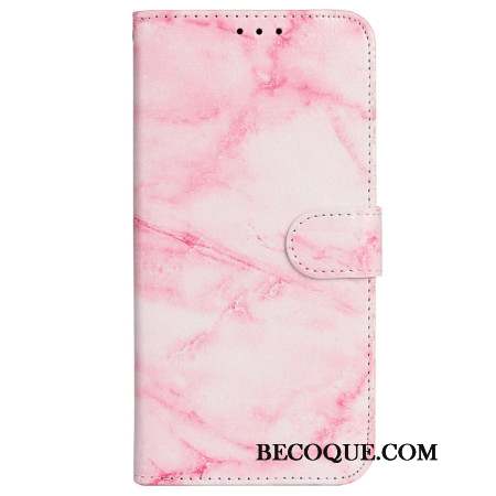 Housse iPhone 16 Plus Motif Marbre Rose