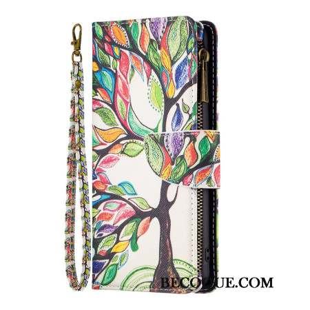 Housse iPhone 16 Plus Portefeuille Arbre de Vie