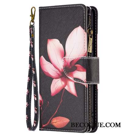 Housse iPhone 16 Pro Portefeuille Lotus