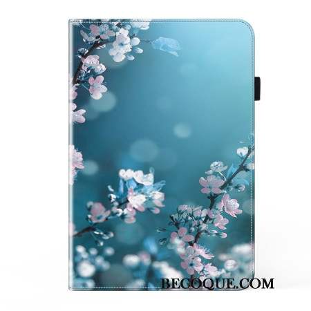 Étui Samsung Galaxy Tab S9 Plus / S9 FE Plus Fleurs de Prunier